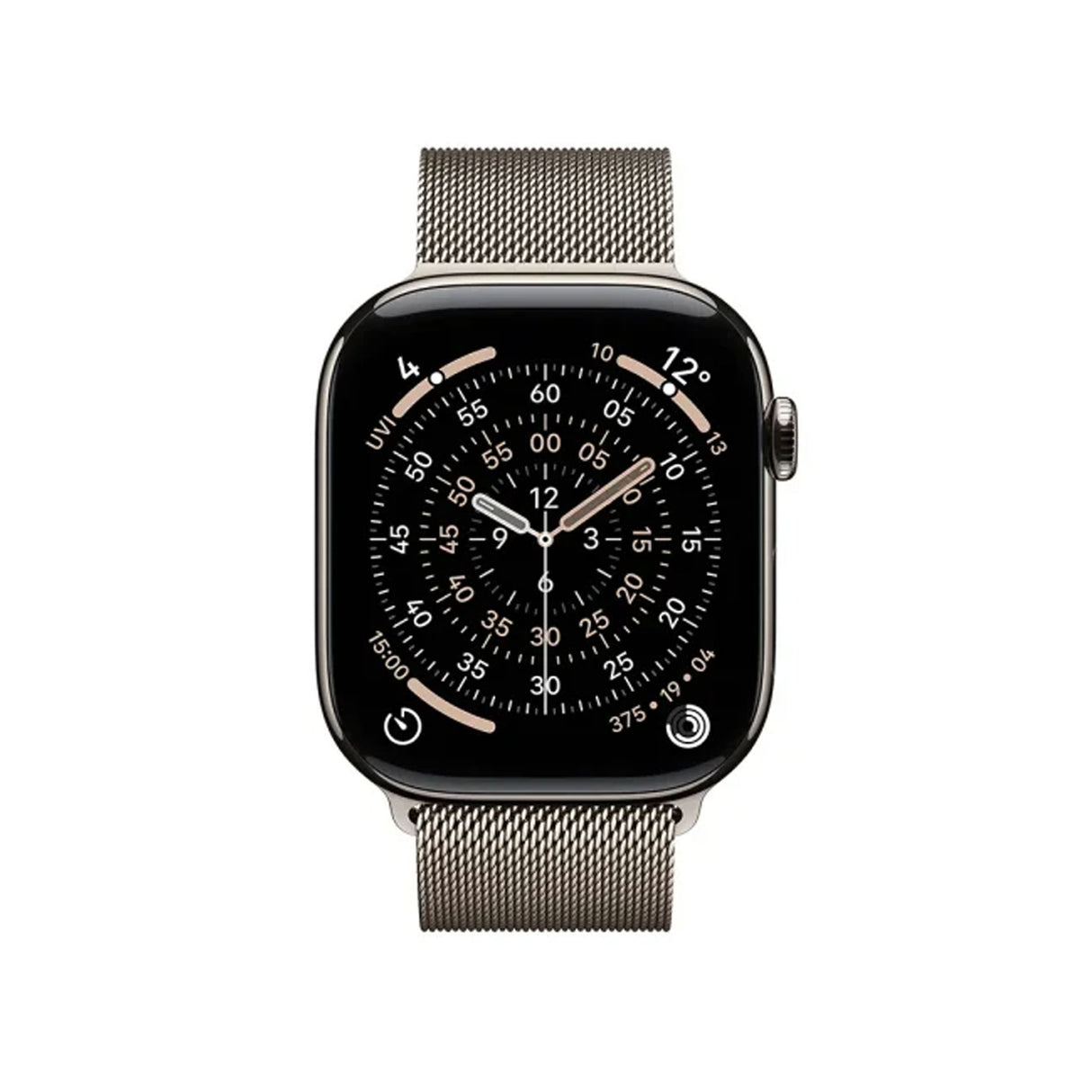 Apple Watch Series 11 GPS + Cellular 46mm Natural Titanium Case With Natural Milanese Loop - M/L