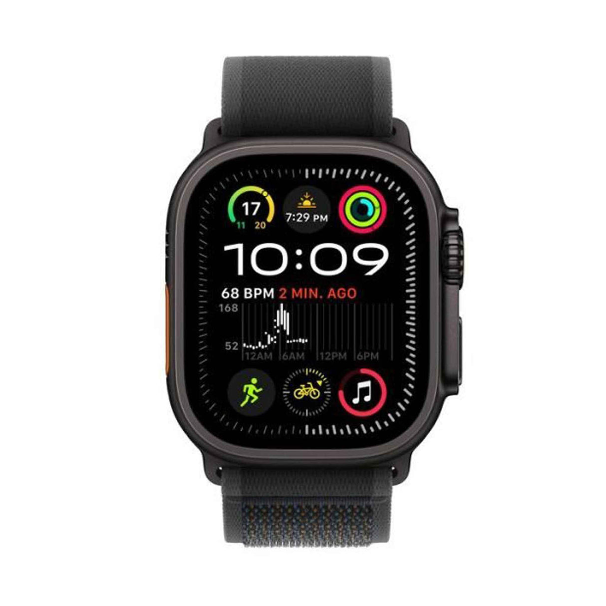 Apple Watch Ultra 2 GPS + Cellular 49Mm Black Titanium Case - With Black Trail Loop - M/L - Zayoom