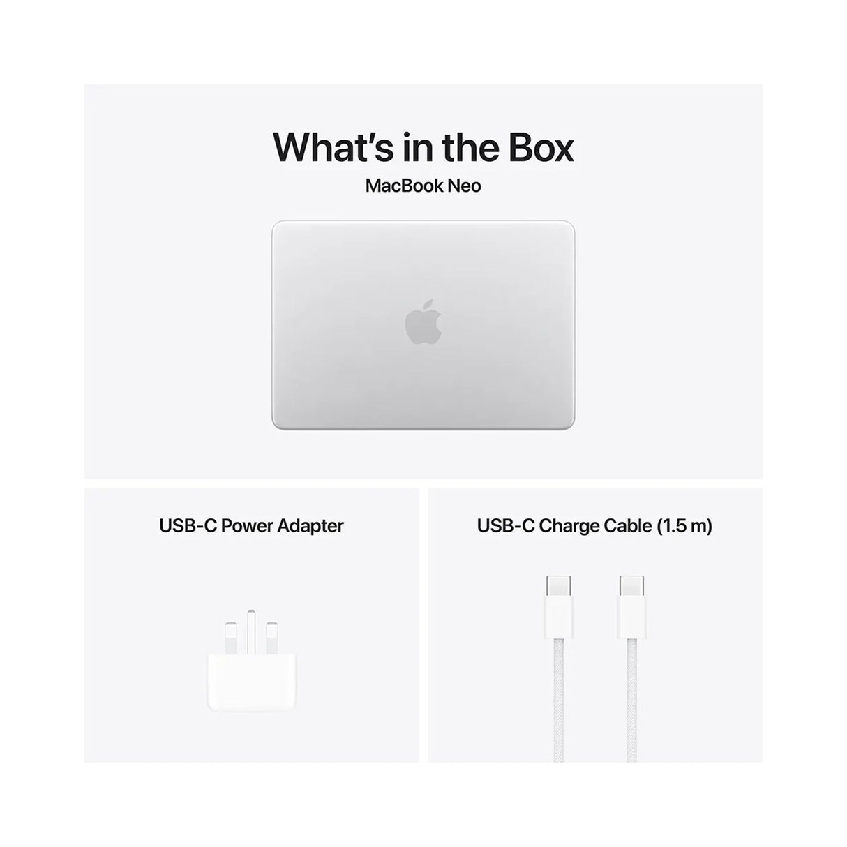 Apple MacBook Neo A18 Pro Chip With 6‑Core CPU and 5‑Core GPU - 8GB - 256GB SSD - Silver