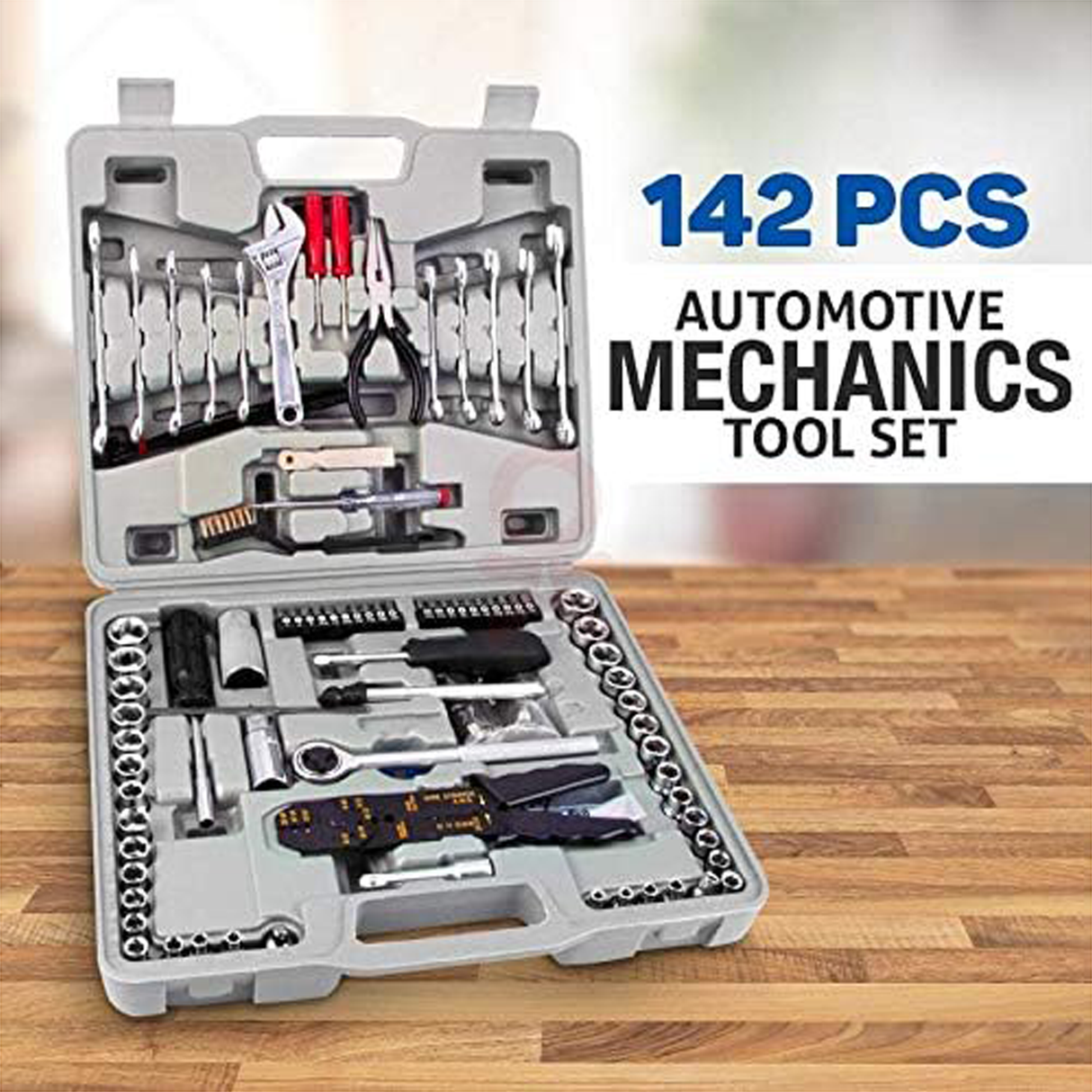 Shop-Craft Automotive Mechanics Tool Set 142 Pcs - Zayoom