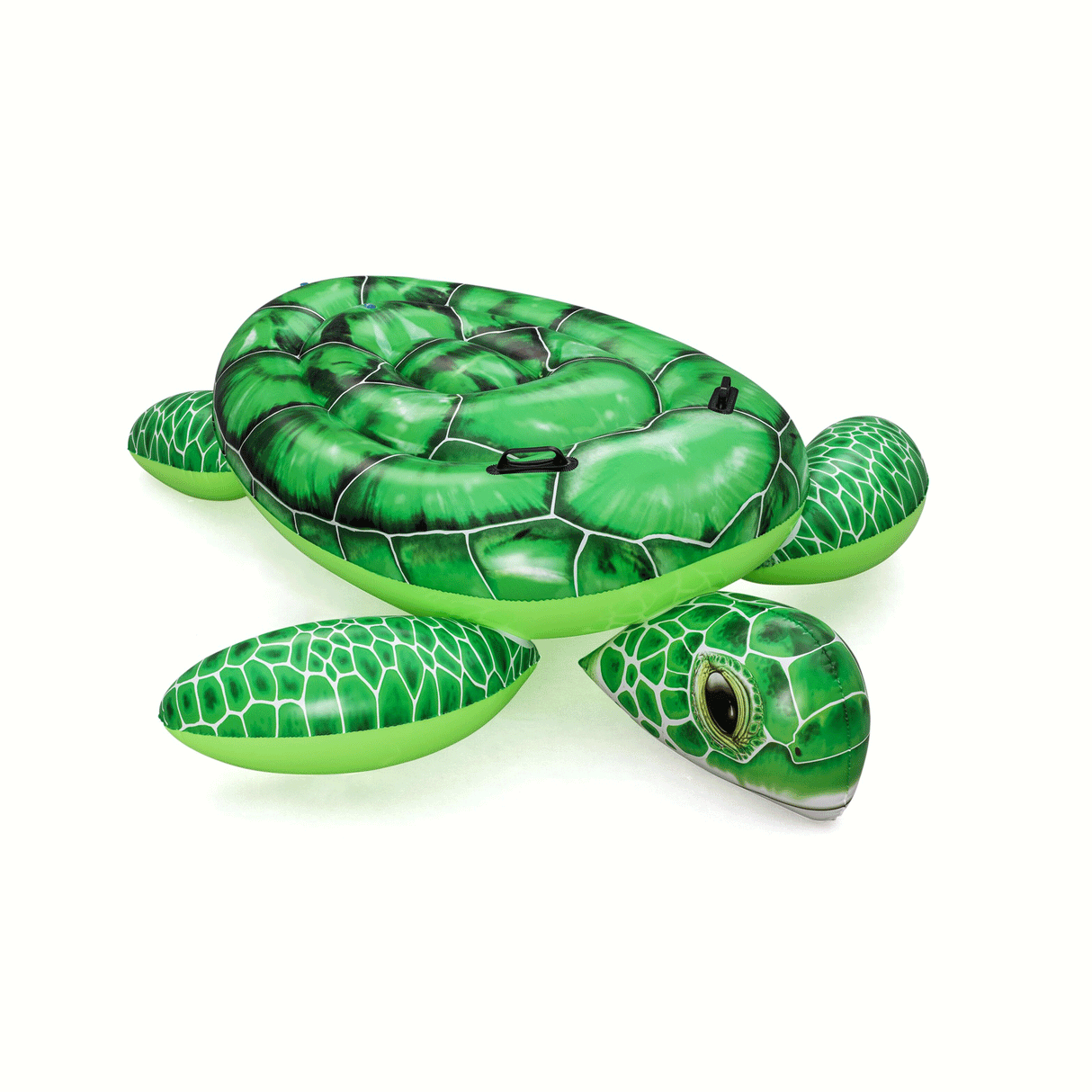 Bestway - 1.50m x 1.45m Tidal Turtle Ride-On Age 3+ - Green - Zayoom