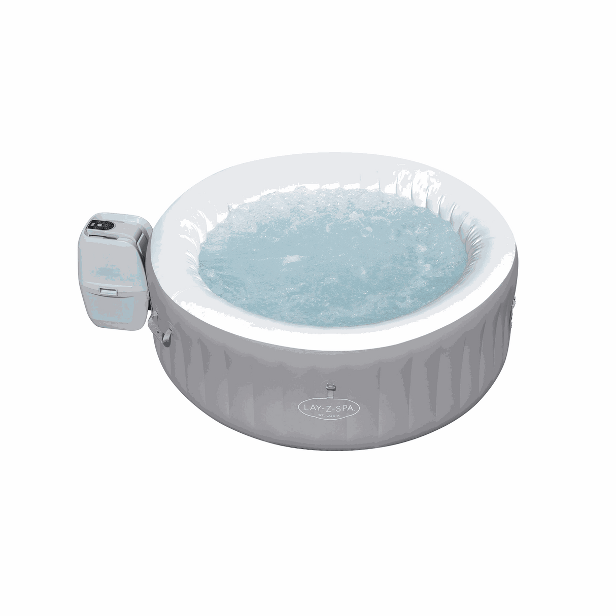 Bestway Inflatable Pool - 1.70m X 66Cm - St.lucia Airjet 3 - Grey - Zayoom