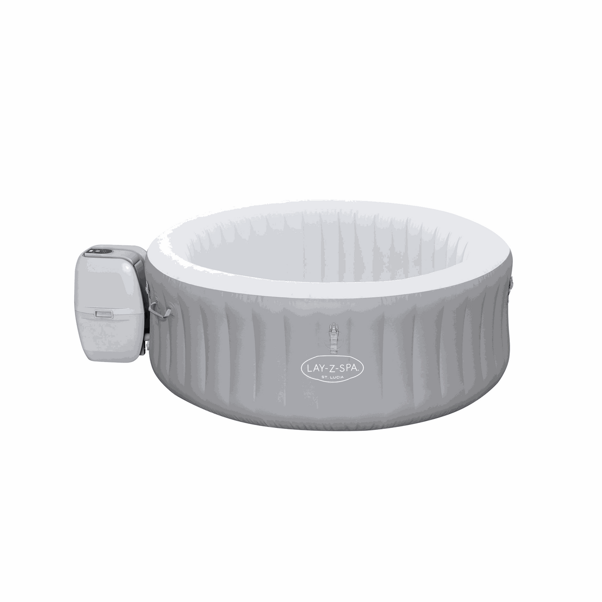 Bestway Inflatable Pool - 1.70m X 66Cm - St.lucia Airjet 3 - Grey - Zayoom