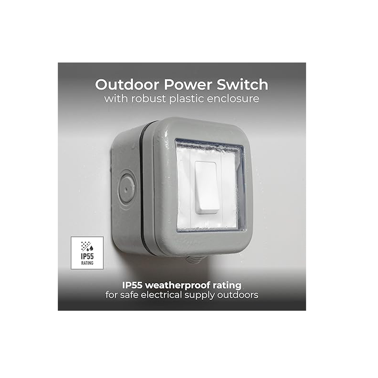 بي جي مفتاح مفرد ثنائي الاتجاه مقاوم للماء بدرجة حماية IP55