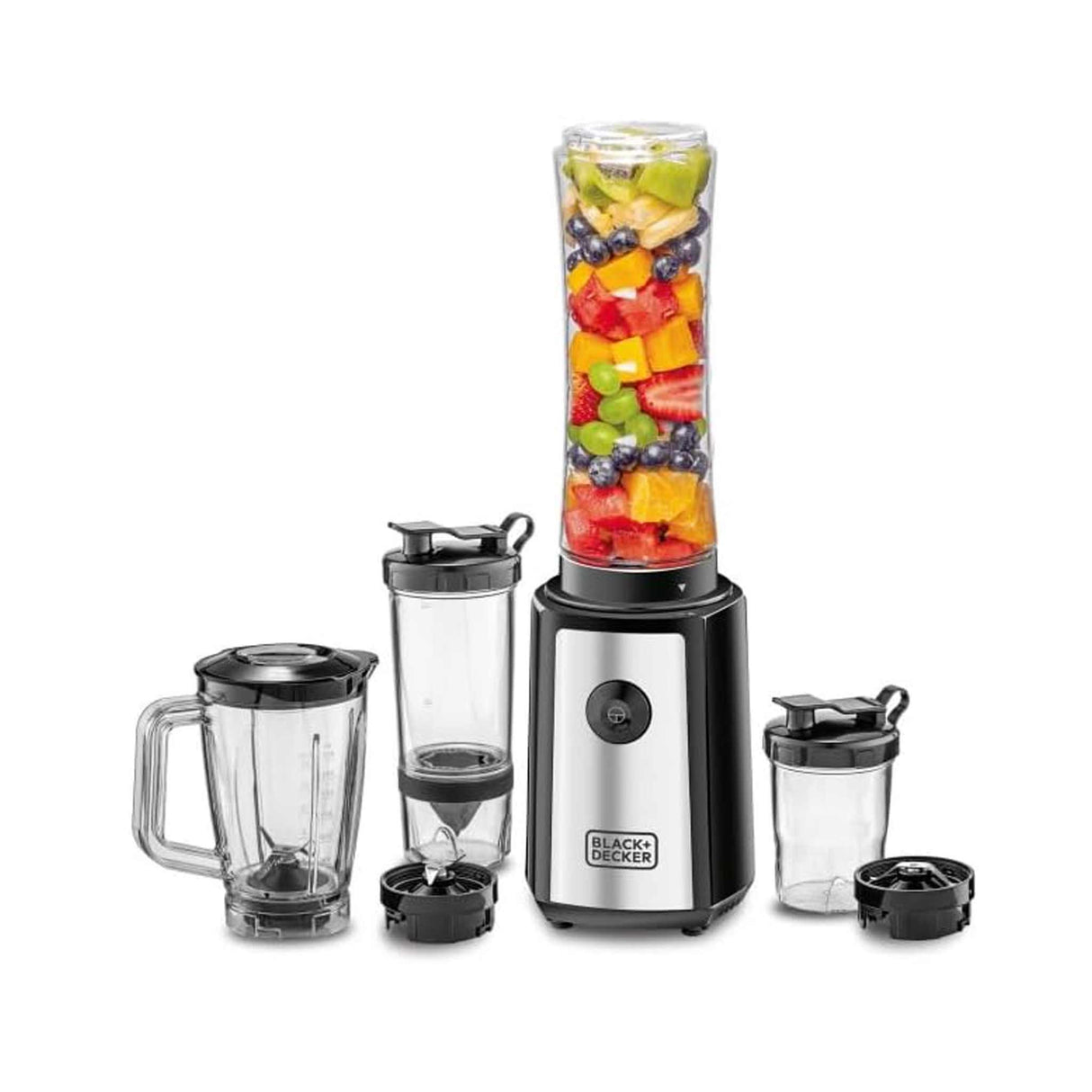 Black+Decker 4-in-1 Smoothie Maker with Citrus Juicer & Grinder Mill 300W