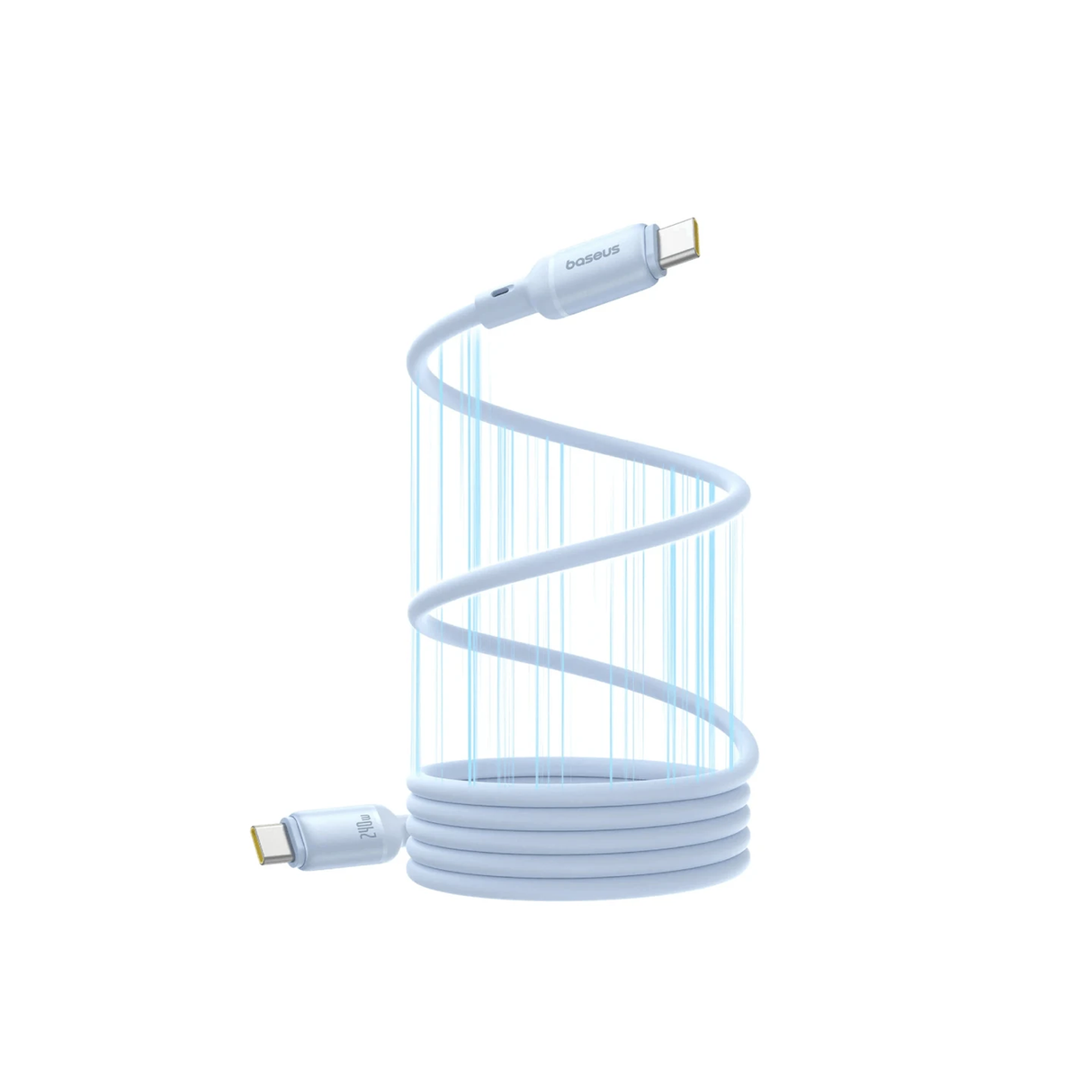 Baseus PicoGo USB-C to USB-C Magnetic Liquid Silicone 240W Fast Charging Cable 1m - Galaxy Blue - ASIS