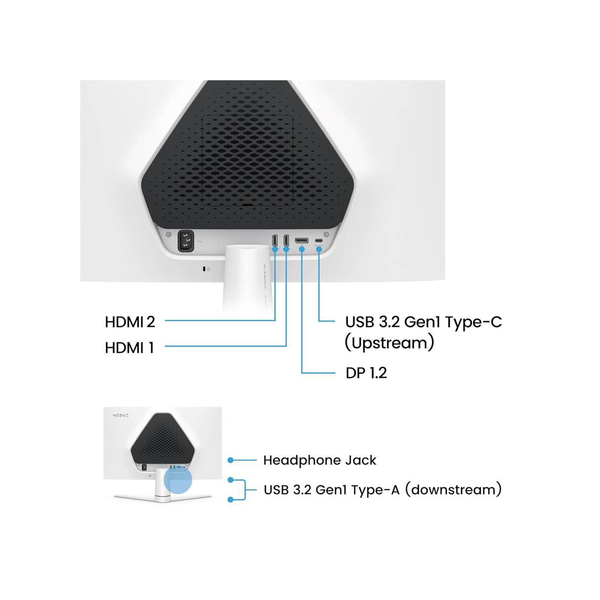 بينكيو موبیوز EX251 مقاس 24.5 بوصة فل إتش دي اي بي اس 220 هرتز 1 مللي ثانية شاشة ألعاب فري سينك – أسود