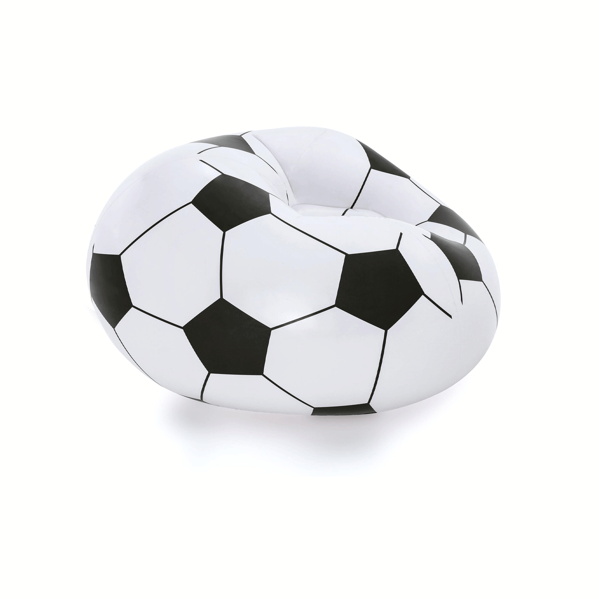 Bestway 1.14m X 1.12m X 66Cm Beanless Soccer Ball Chair (Contents:1 Chair, Repair Patch) Age 6+