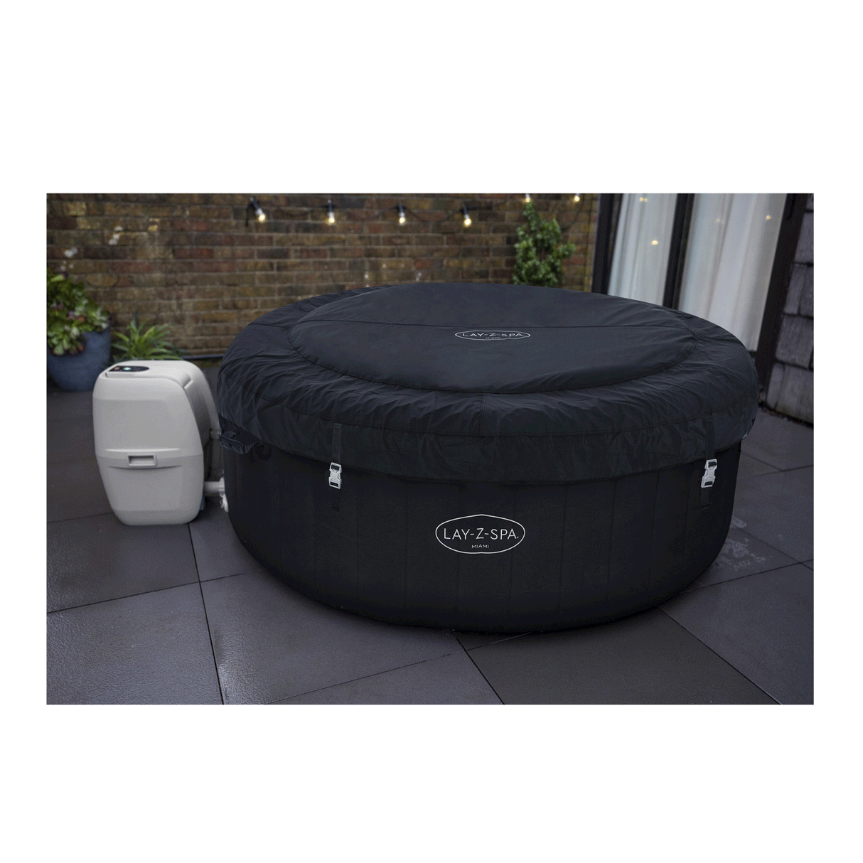 Bestway 1.80m X 66Cm Miami Airjet (Contents:One Durable Liner, One Heater(220-240V), One Filter, Chemconnect, One Inflatable Cover, Airjet System)
