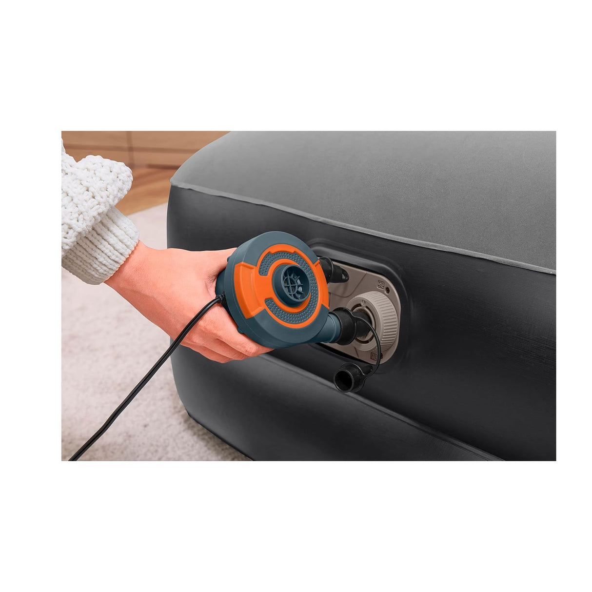 بيست واي ترايتك مرتبة هوائية مفردة مع مضخة هواء مدمجة تعمل بالكهرباء 1.91م × 97سم × 46سم