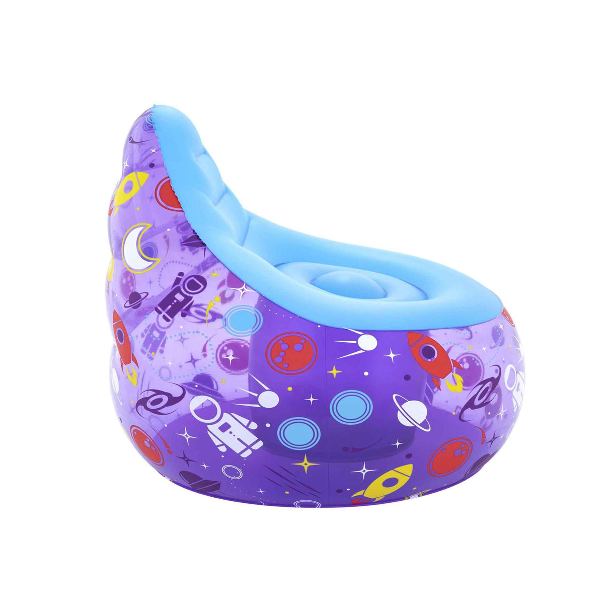 Bestway 28 X 28 X 25 Inch / 72Cm X 72Cm X 64Cm Astro Glow Led Air Chair - Zayoom