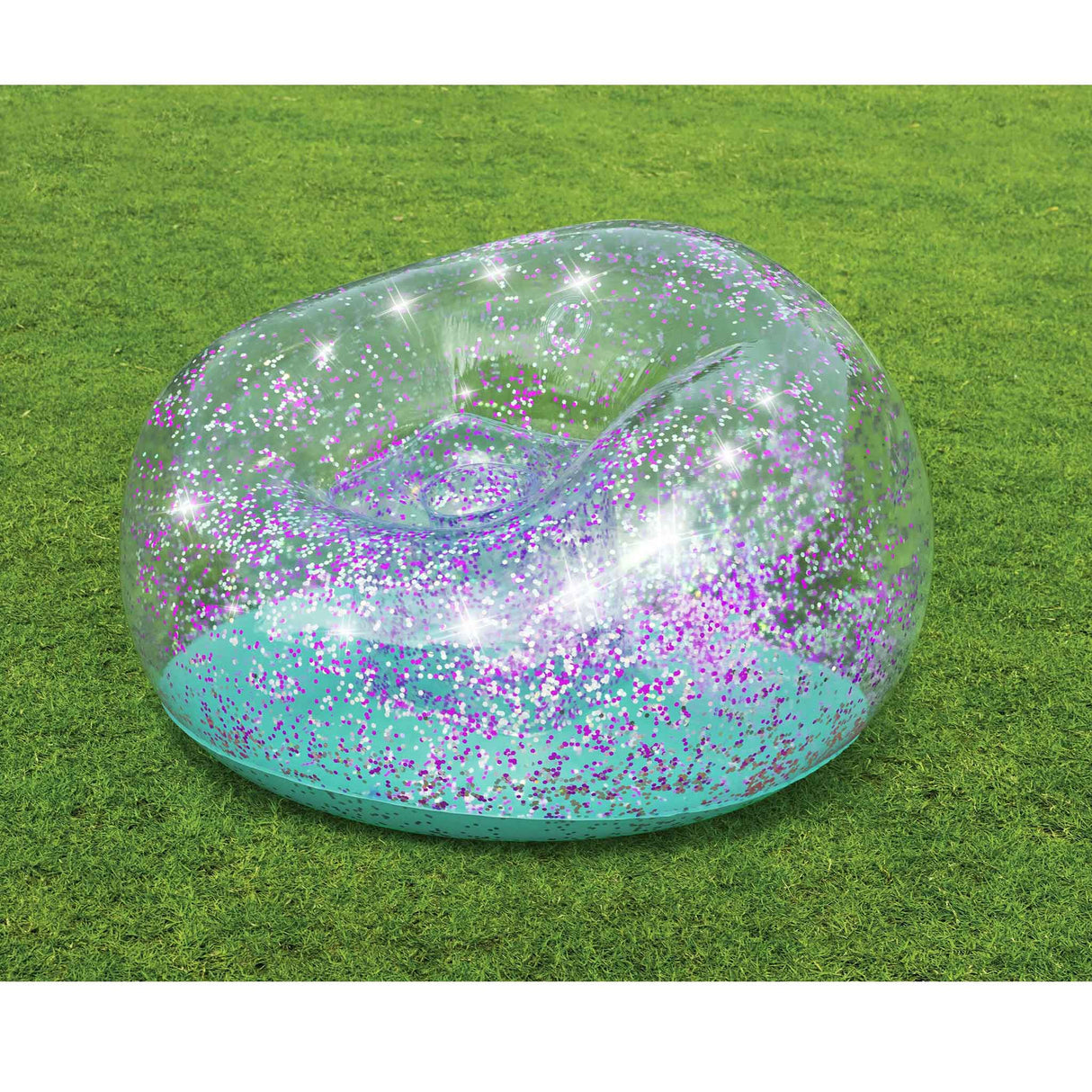 Bestway 45 X 44 X 26 Inch / 1.14m X 1.12m X 66Cm Glitter Dream Inflate-A-Chair Air Chair - Zayoom