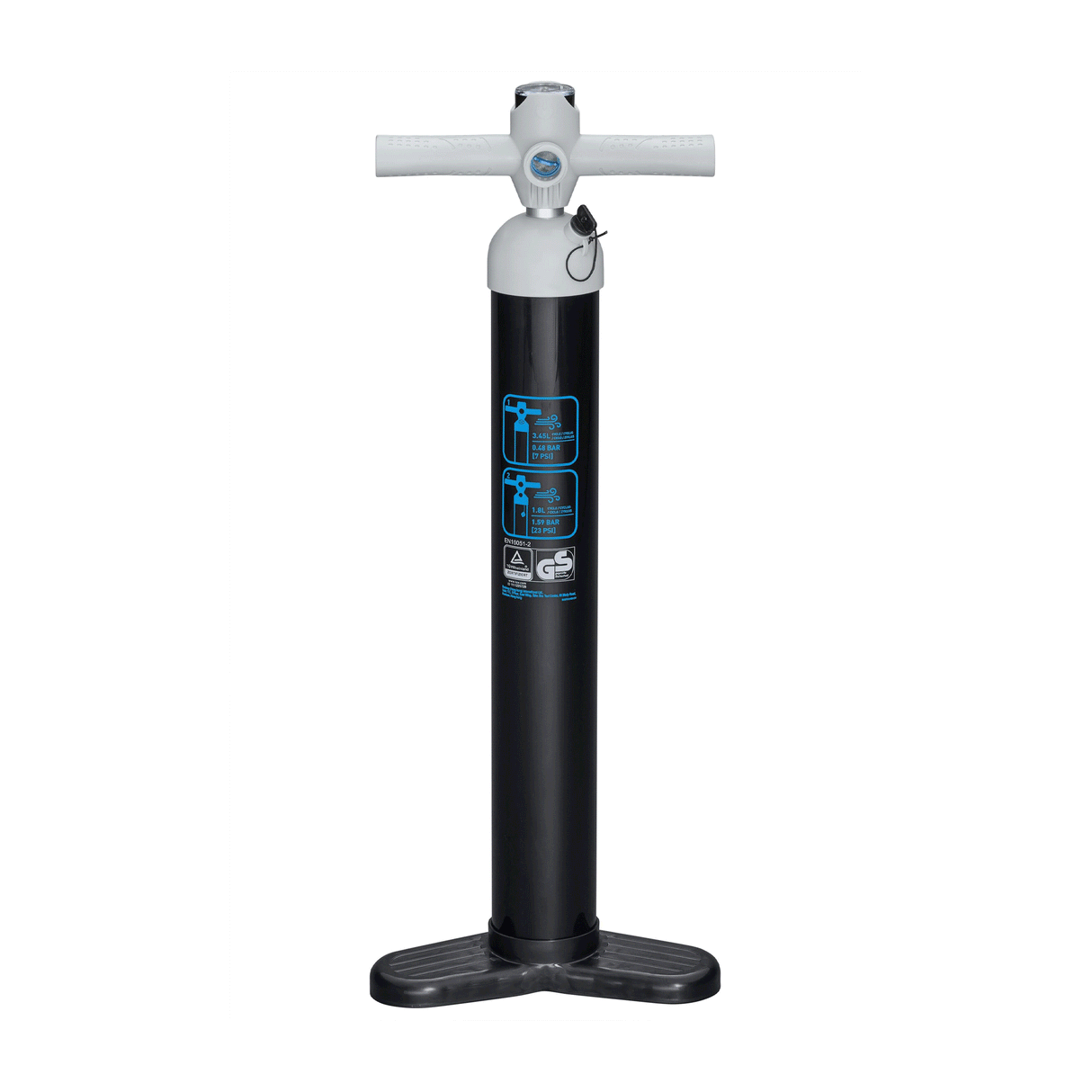 Bestway Air Hammer Sport High Pressure Manual Air Pump (Hand Pump, Flexible Hose(1.2M), 5 Sizes Of Safety Valve Adaptors,)