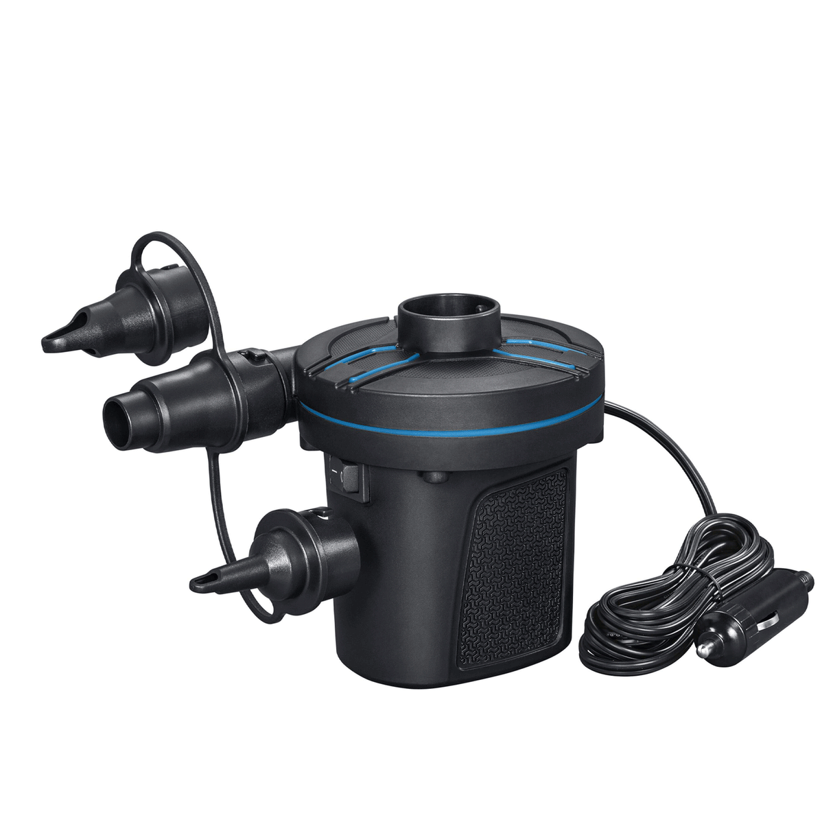 Bestway Powertouch Dc Electric Air Pump (Power Pump, 3 Valve Adaptors, 12V Dc)