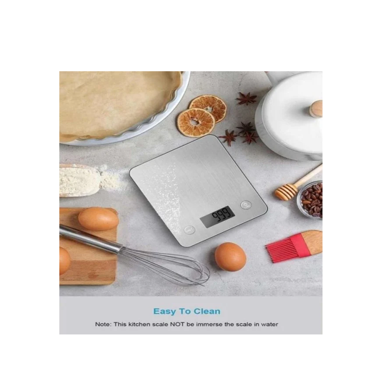 Black & Decker Macro Nutricore Smart Digital Kitchen Scale 5KG With LCD Display Electric Power Source - YK-N1070-SS