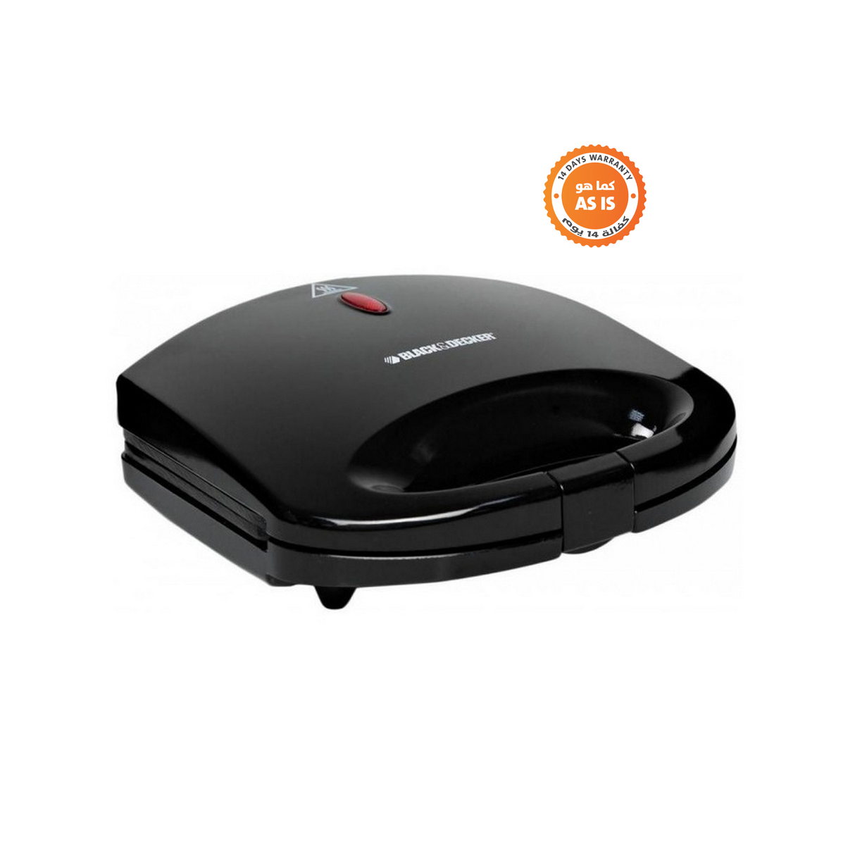Black+Decker Sandwich Maker TS1000-B5 - Black - ASIS