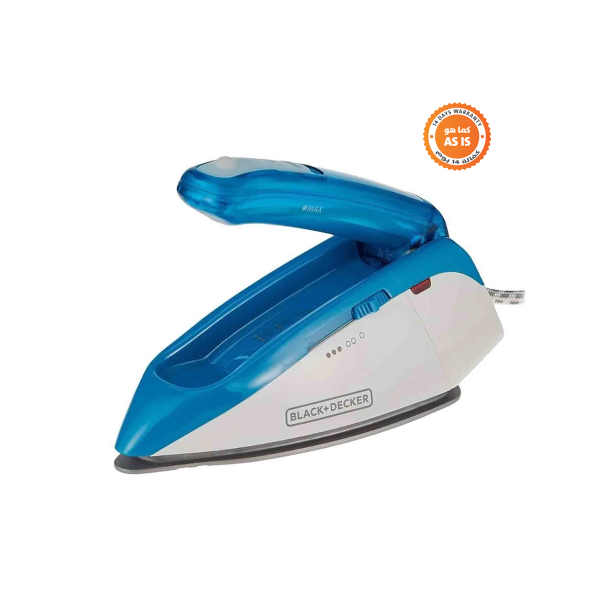 Black+Decker Travel Iron Dual Voltage - 1085W - ASIS