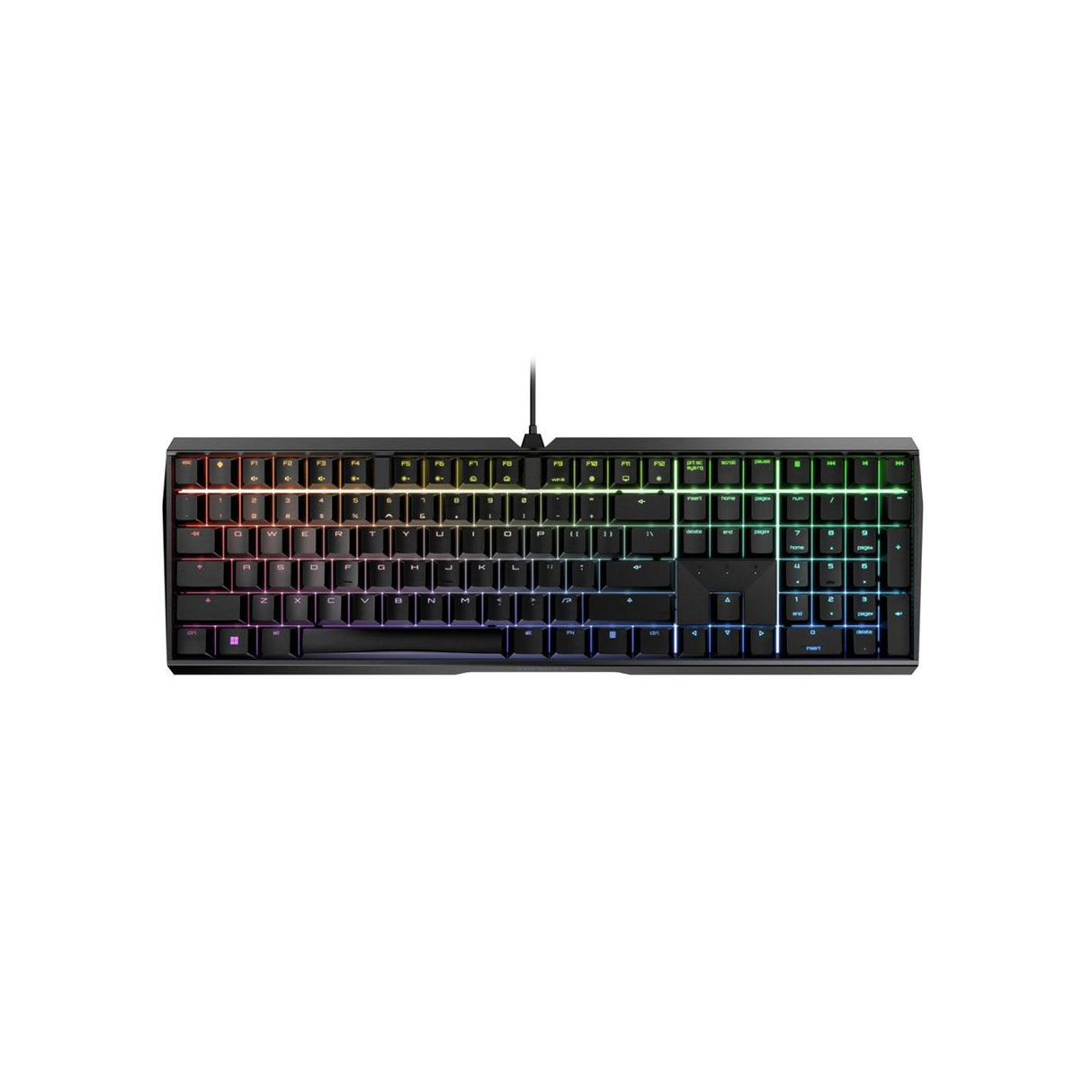 CHERRY MX 3.0S Silent Red Switch RGB Mechanical Gaming Keyboard - Black