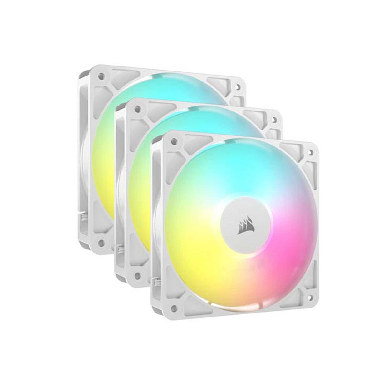 CORSAIR - RS120 - ARGB - 3x120mm - PWM Triple Case Fan - White - Zayoom