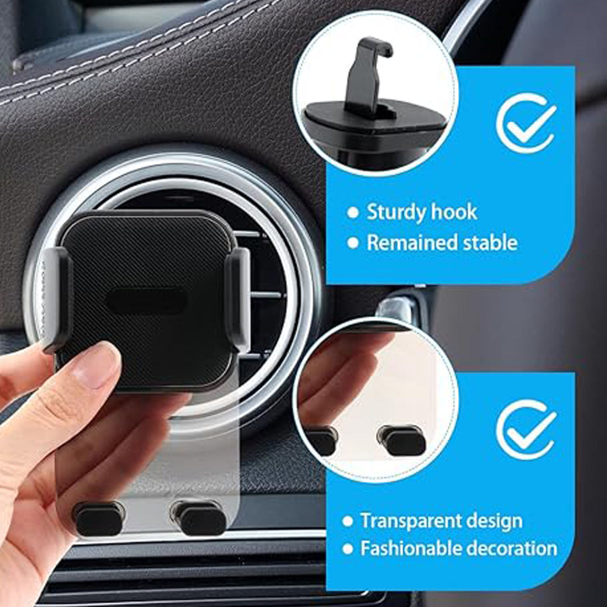 Car Air Vent Phone Holder, Adjustable Shockproof