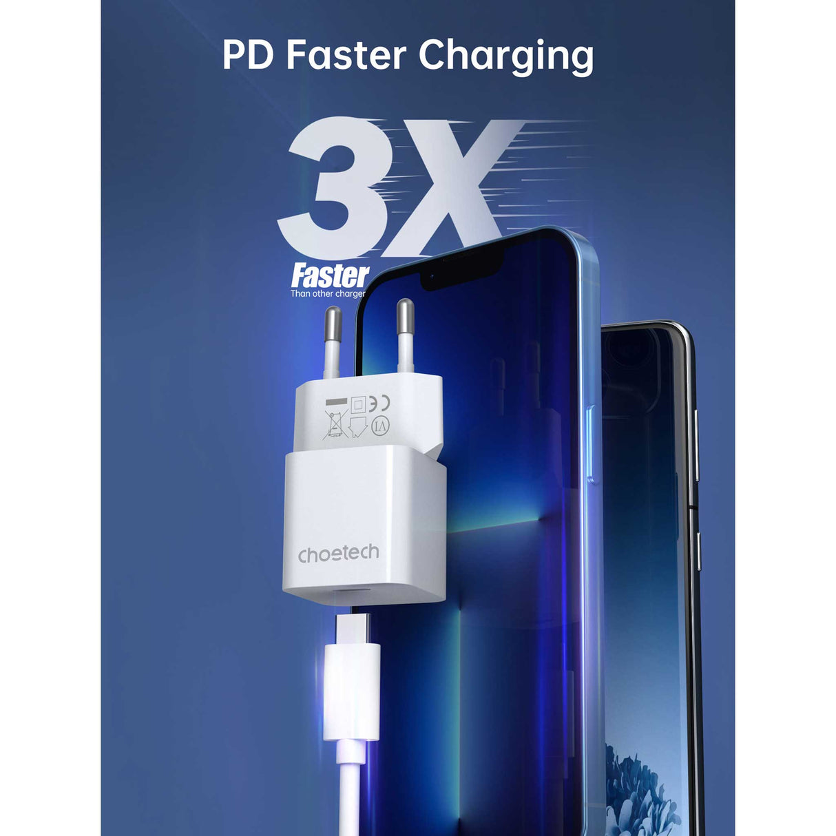 Choetech - 20W Charger +AC Cable - Zayoom