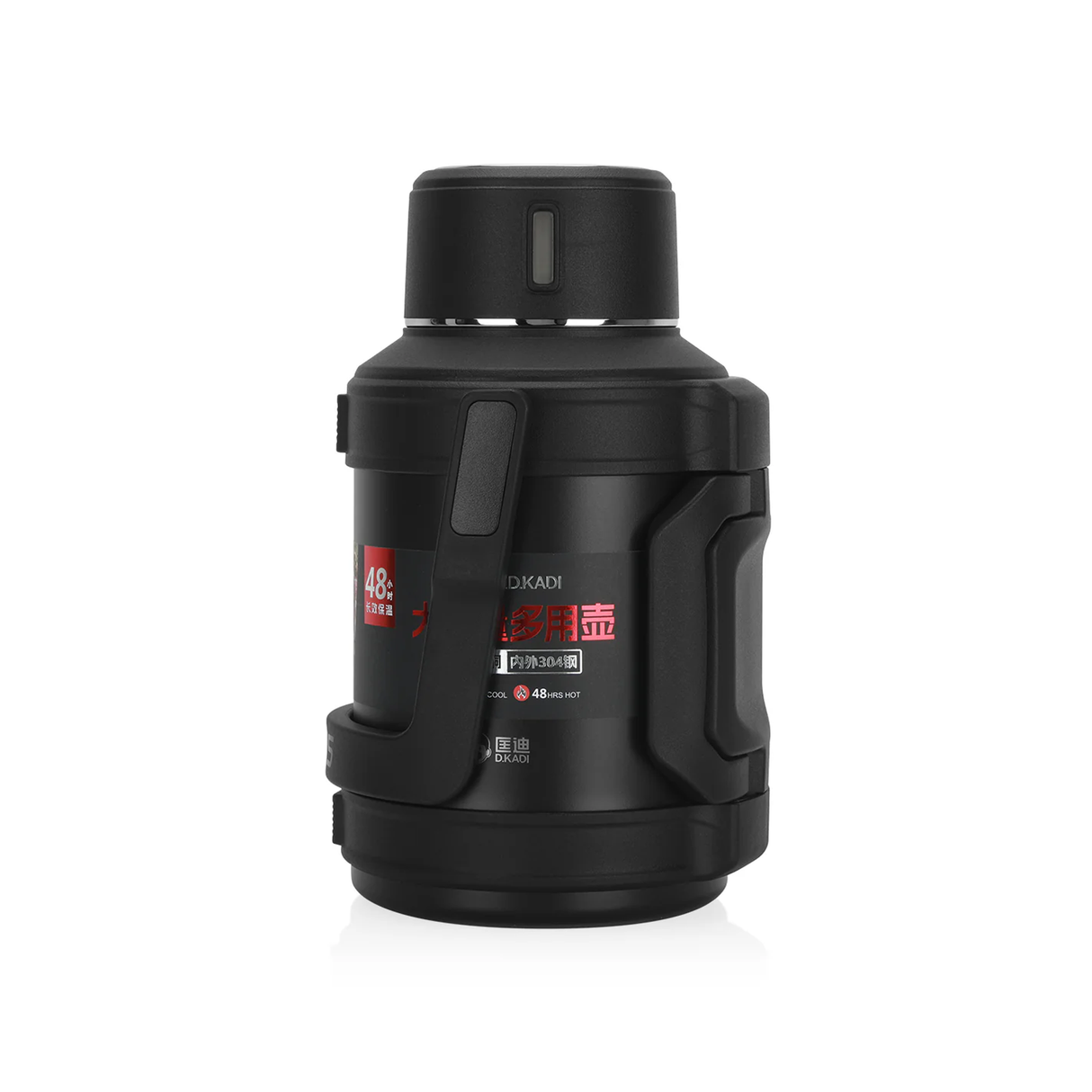 دي كادي زجاجة حافظ للحرارة سعة 3 لتر - أسود