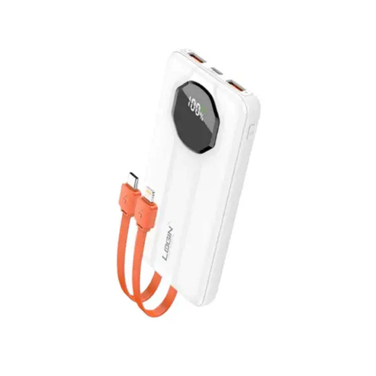Dadu Pd-021 Power Bank 1000 mAh With 2In1 Cable - White