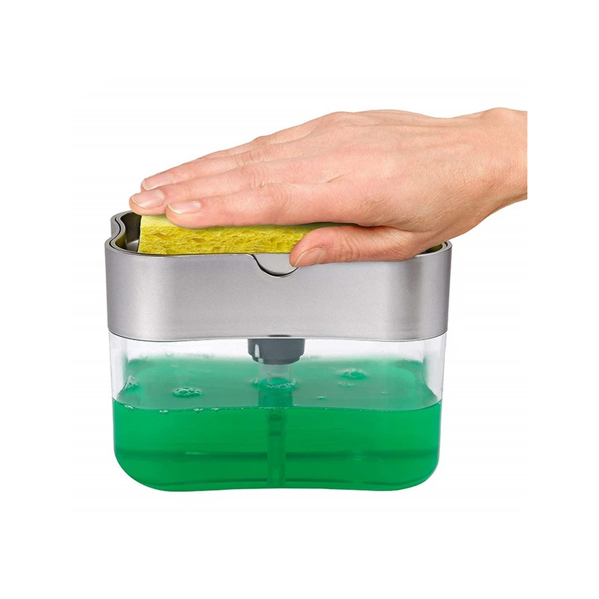 موزع سائل غسيل الصحون مع حامل إسفنجة