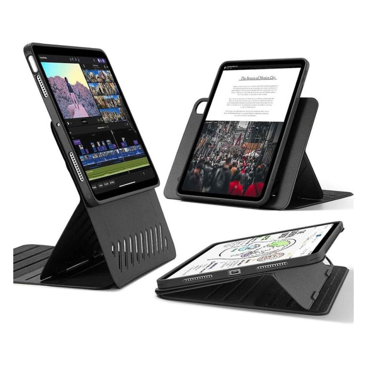 ESR iPad Air 13 Inch 2024 Shift Magnetic Case - Black - Zayoom