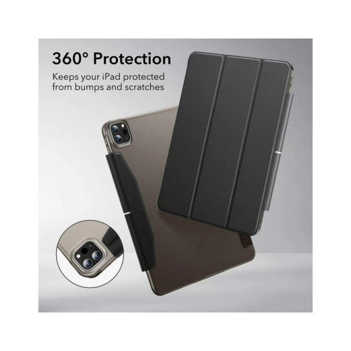 ESR iPad Air 13 Inch (2024) Ascend Trifold Case - Black - Zayoom