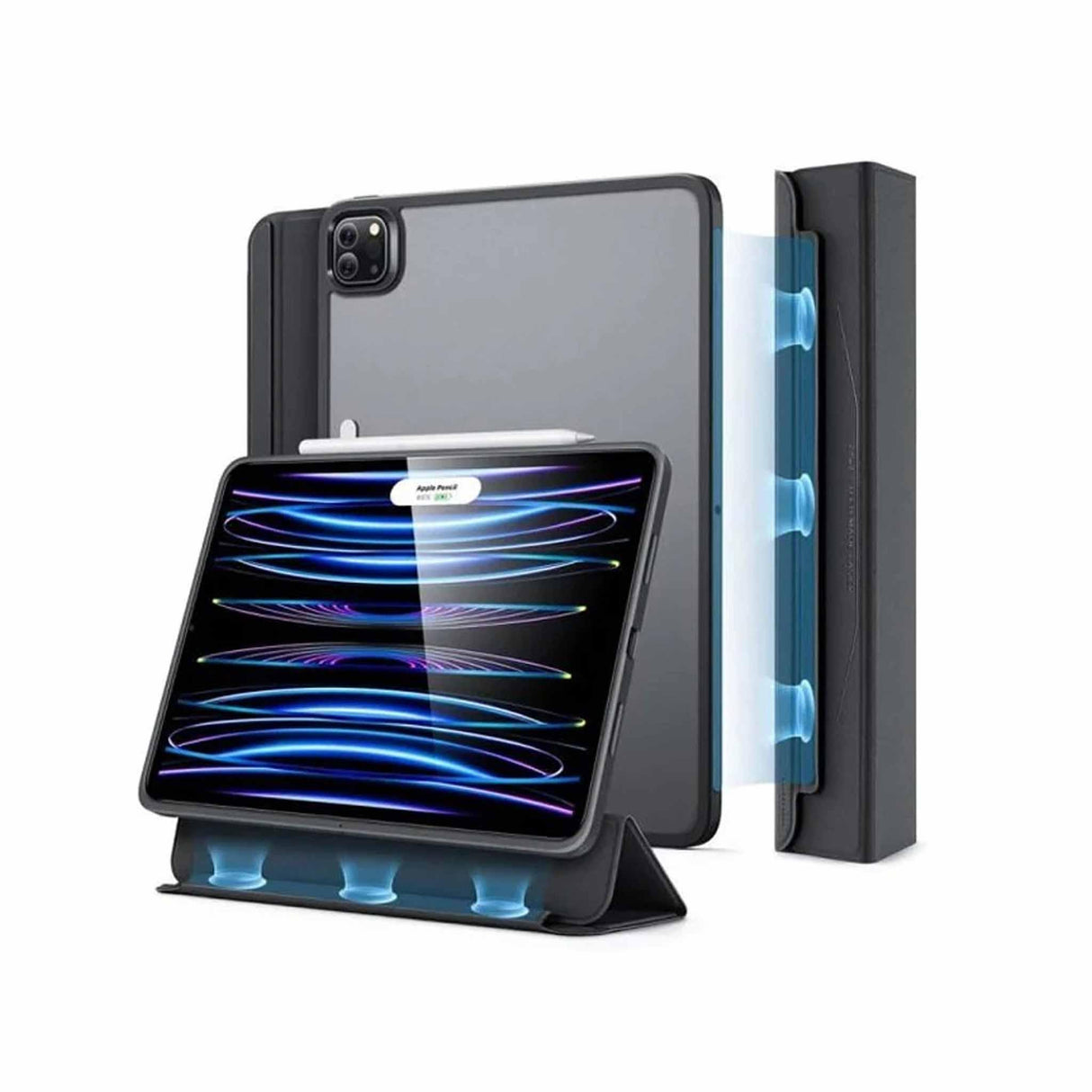 ESR Ascend Hybrid Case for iPad Pro 11 inch Gen 4/3/2/1 - Black - Zayoom