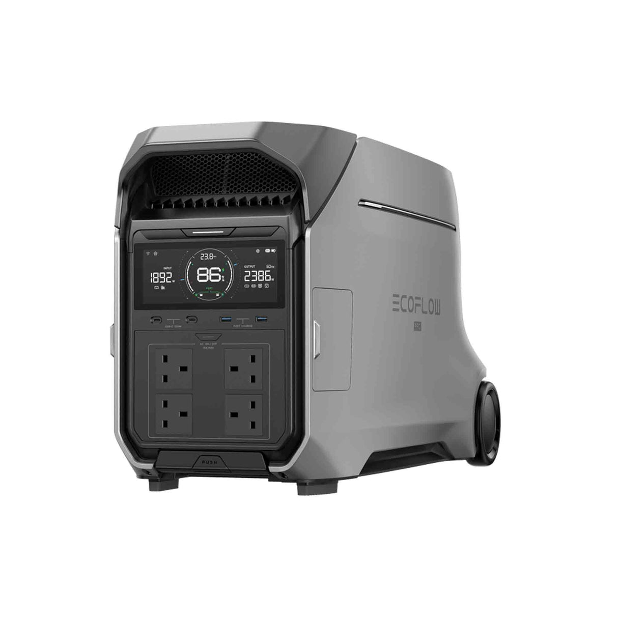 EcoFlow DELTA Pro 3 Portable Power Station 4096Wh Capacity 4000W Output, X-Boost Up to 6000W + Extra Battery With 2 Power Banks