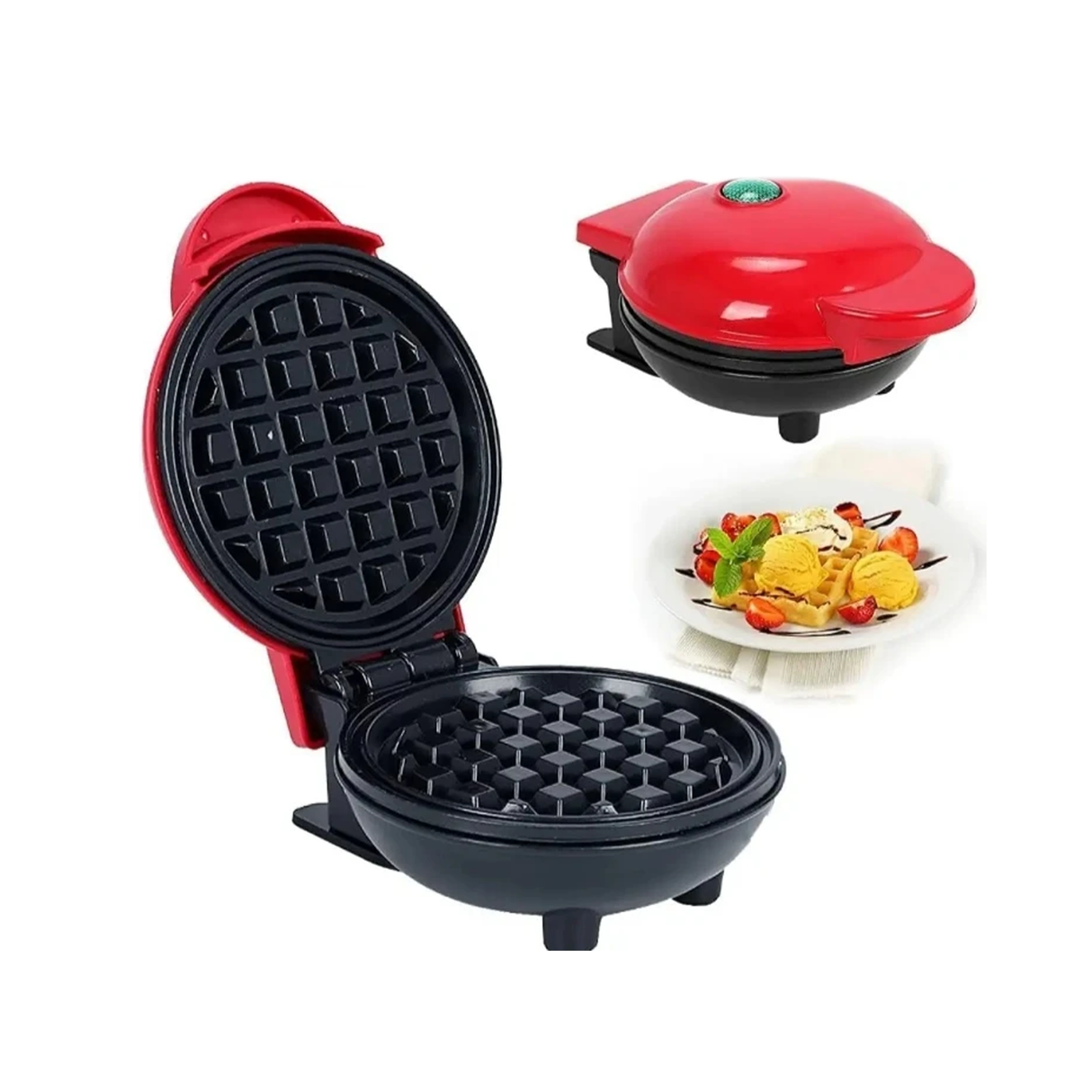 Electric waffle maker