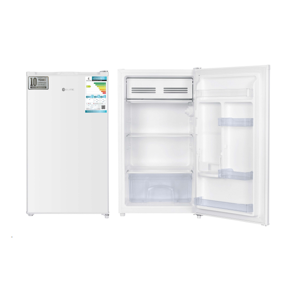 Elite Single Door 93L 3CFT Refrigerator - White