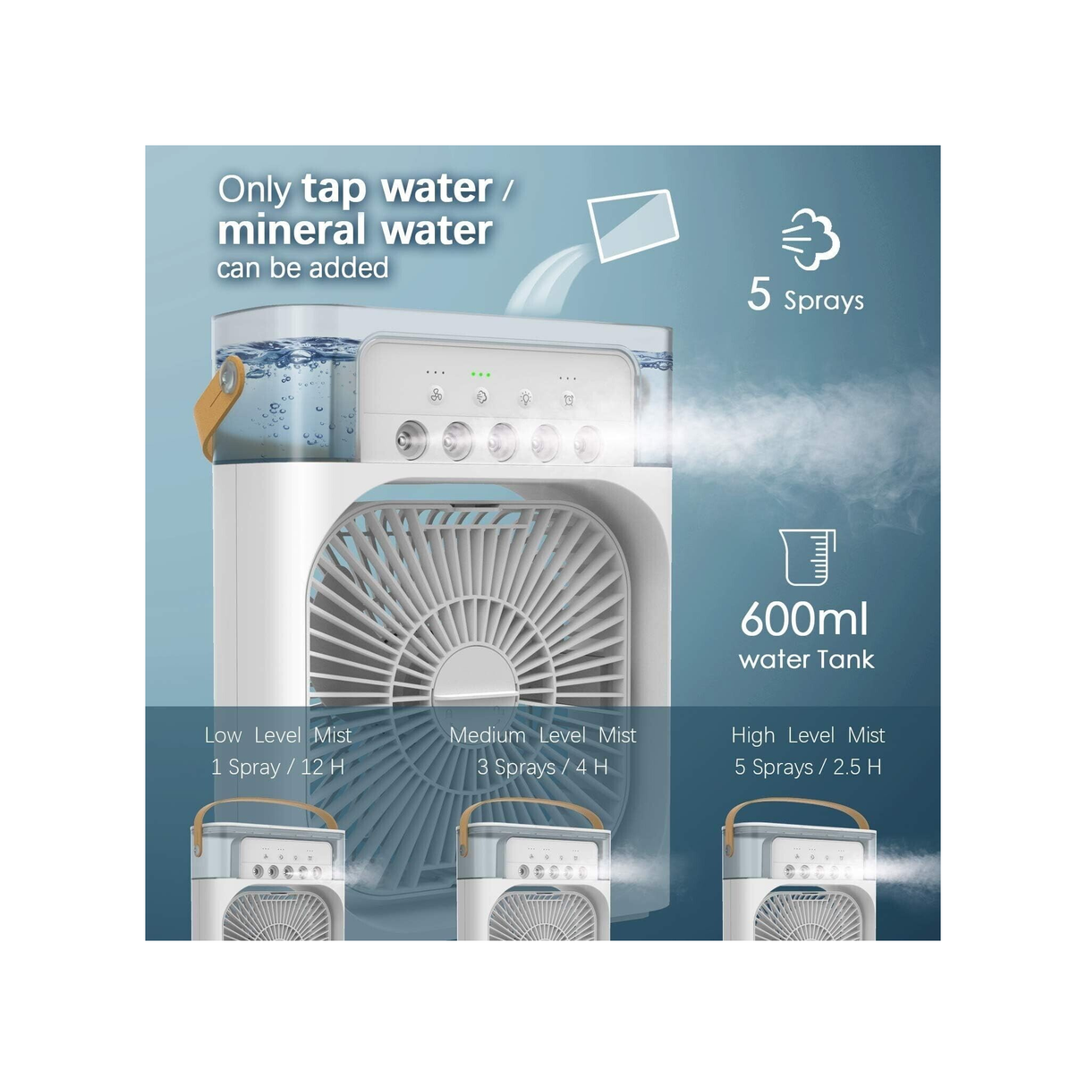 مروحة صغيرة مع مبرد