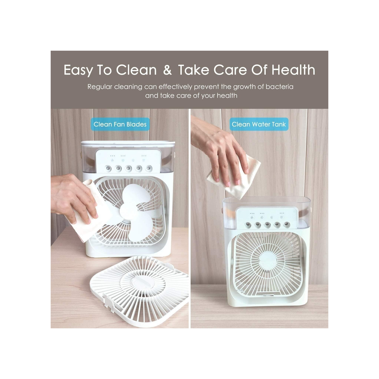 مروحة صغيرة مع مبرد