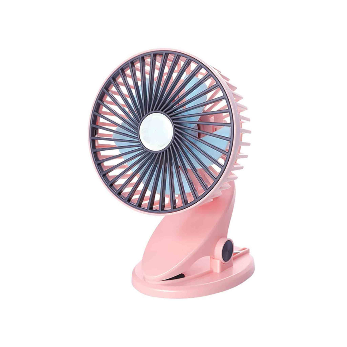 Mini Thinning Table Clamp Rechargeable Fan With Lamp - Multiple Colors - Zayoom