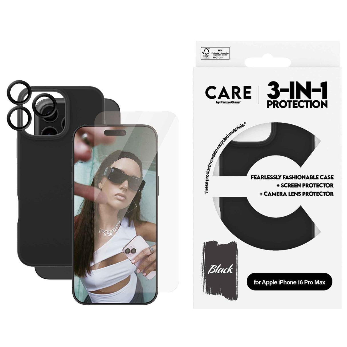 PanzerGlass® Fashion 3-in-1 Bundle for iPhone 16 Pro Max - 6.9 Inch - Zayoom