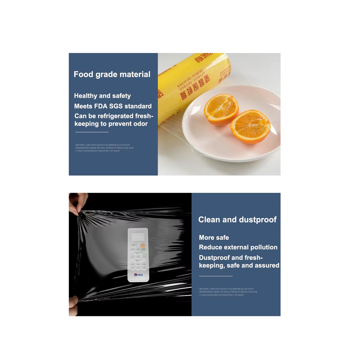 Food Cling Film & Plastic Wrap for Kitchen & Food Storage