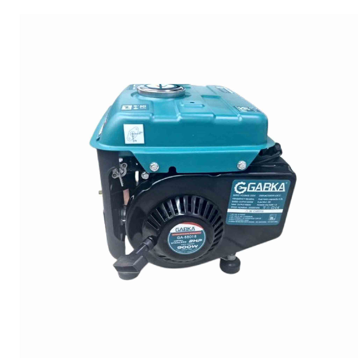 GABKA GA-88018 900W Portable Gasoline Generator 2HP 63cc Engine 220V 50/60Hz Compact Petrol Power Backup Machine