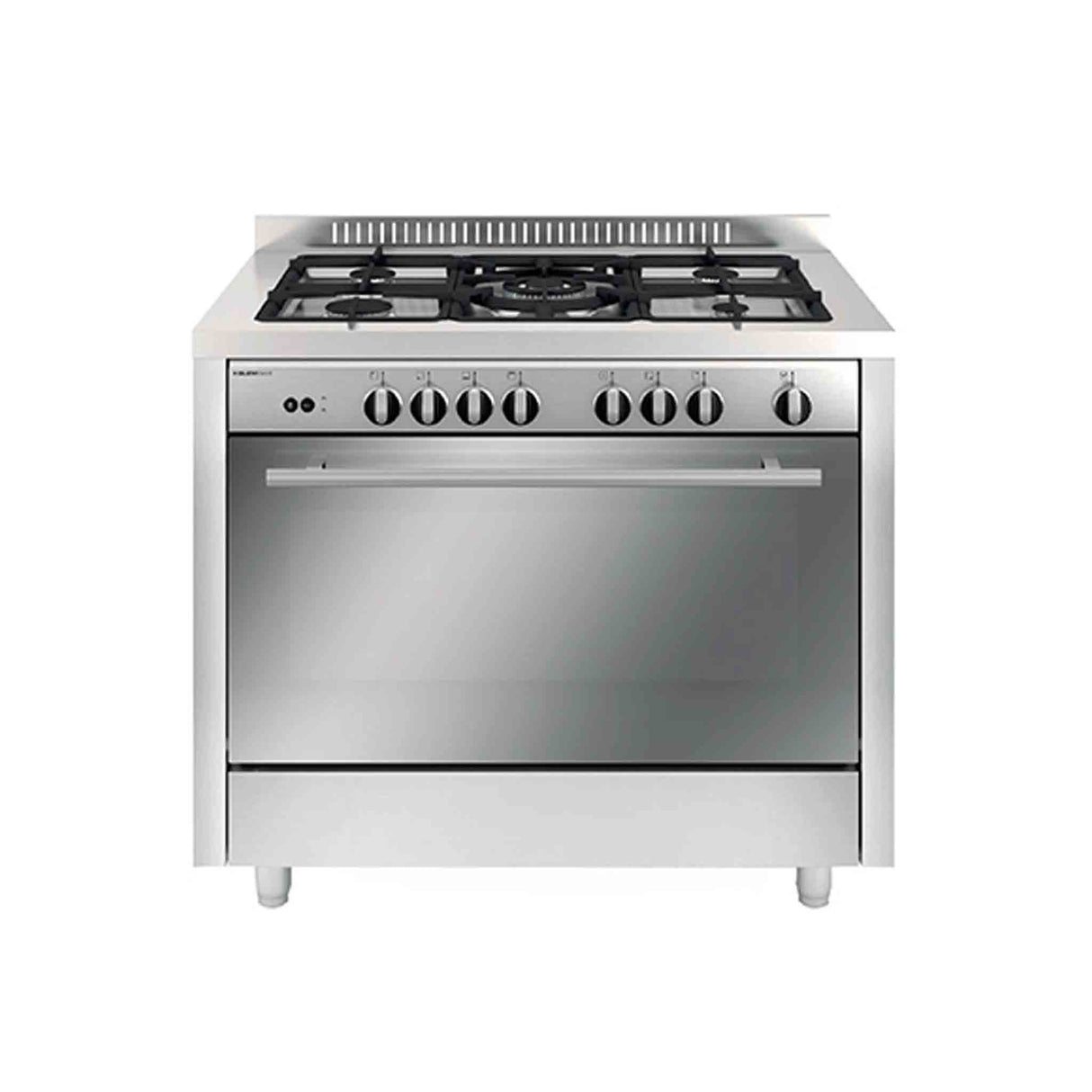 GLEMGAS 5 Burners 100x60cm Full Safety Gas Cooker - Stainless Steel - Zayoom