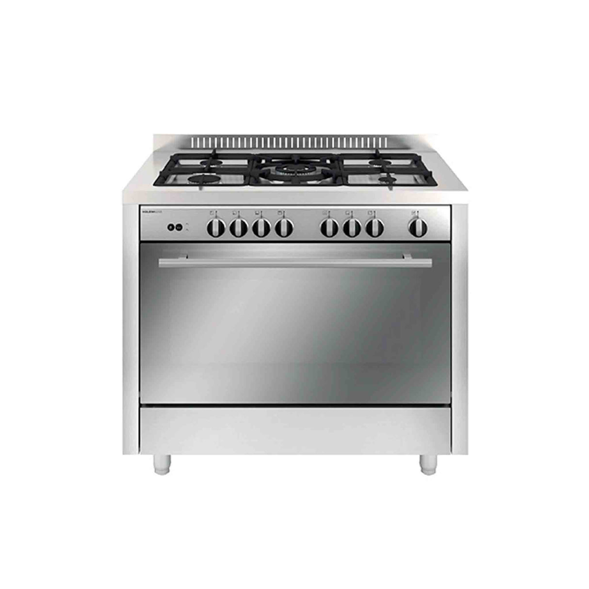 GLEMGAS 5 Burners 100x60cm Gas Cooker - Stainless Steel - Zayoom