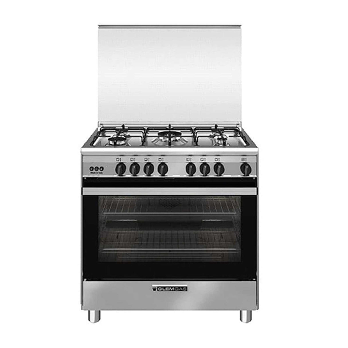 GLEMGAS 5 Burners 80x60cm Full Safety Gas Cooker - Zayoom