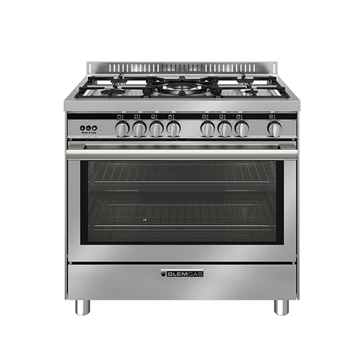 GLEMGAS 5 Burners 90x60cm Full Safety Multifunction Gas Cooker - Zayoom