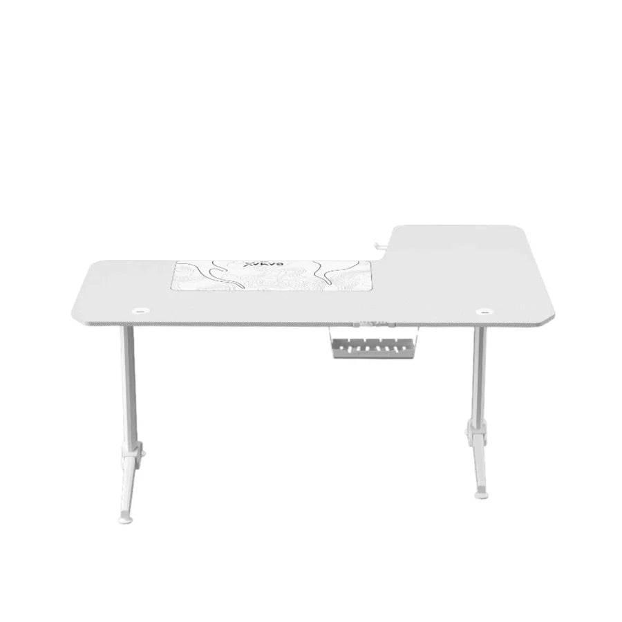 جاماكس اتش واي-ار مكتب ألعاب على شكل حرف ال (160×100×75 سم) – جهة اليسار – أبيض