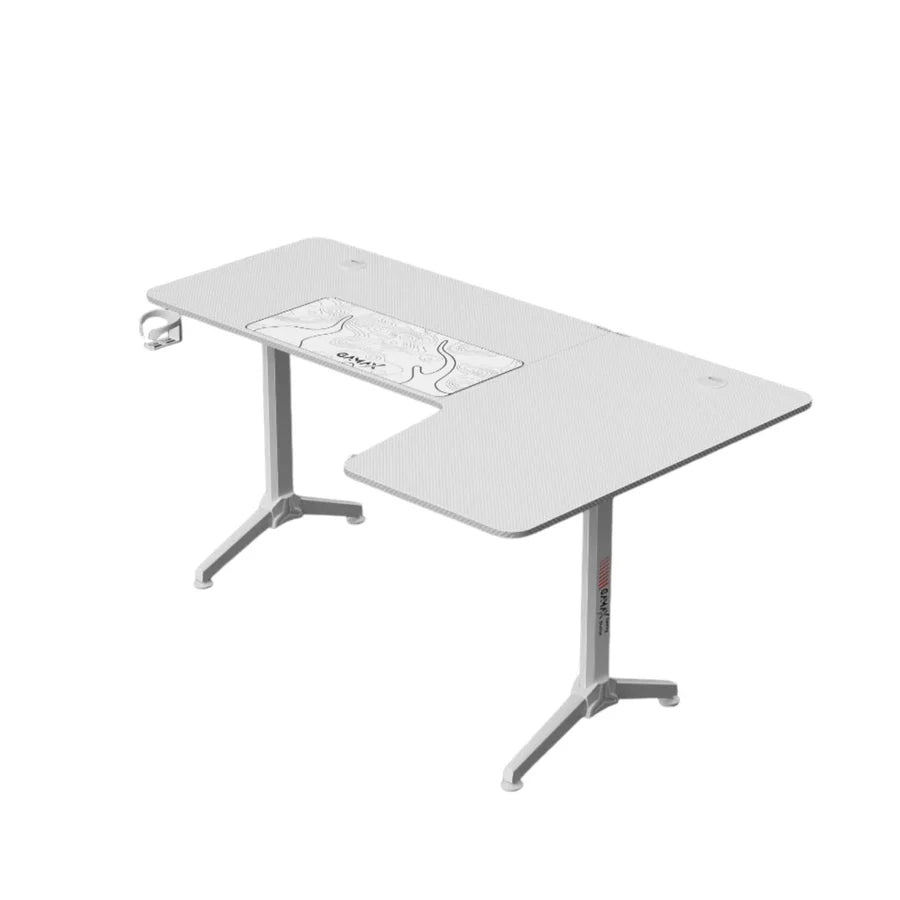 Gamax HY-R L-Shaped Gaming Desk (160*100*75 cm) - Right Side - White