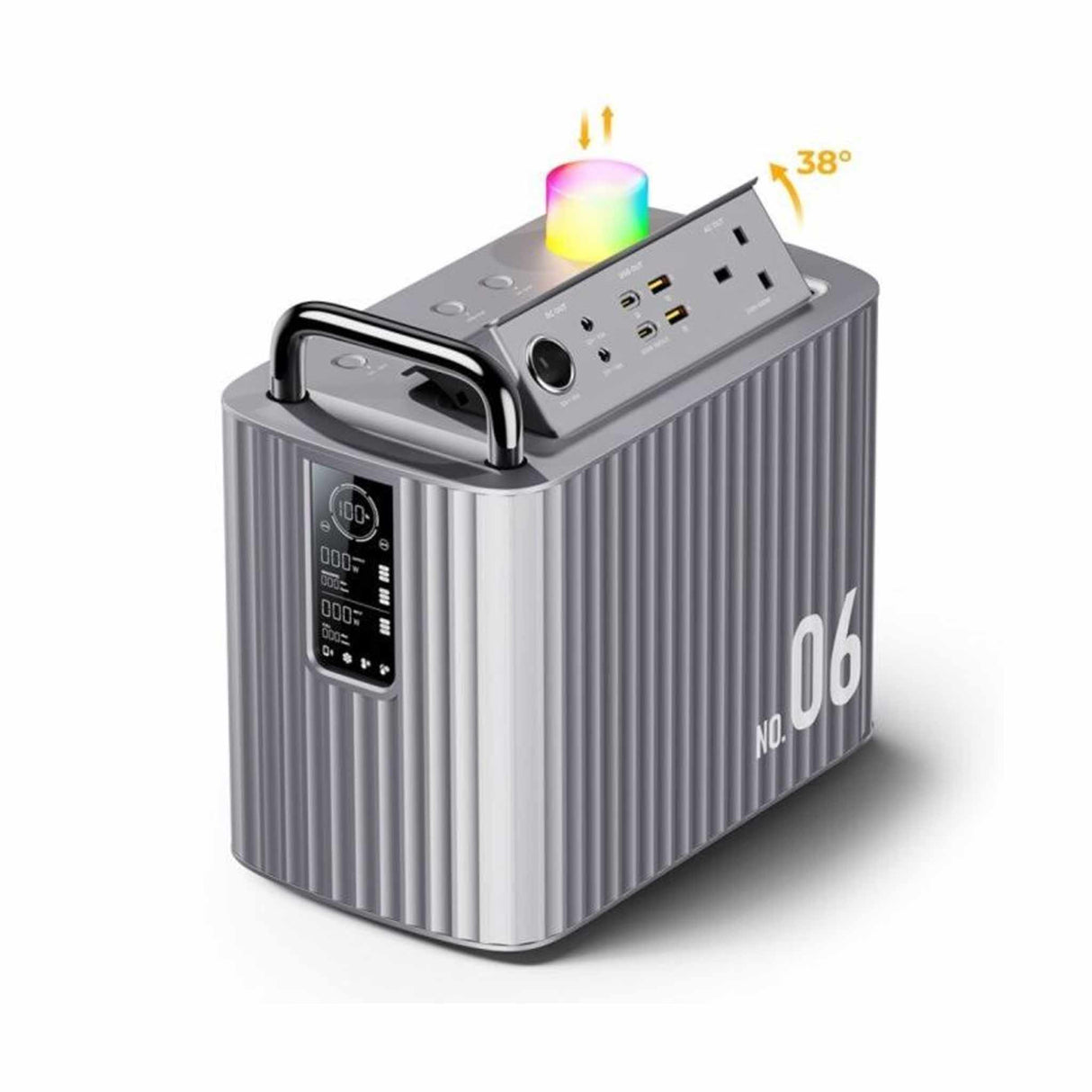 Voltme Hako Portable Power Station 600W/ 577.2Wh Silver