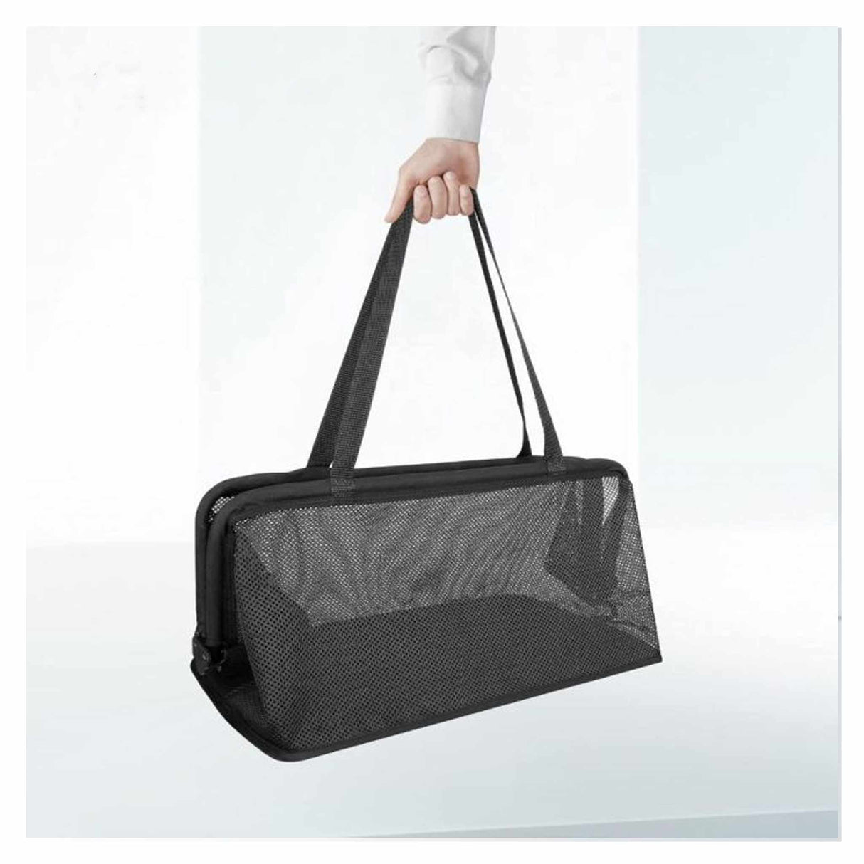 Foldable Shopping Cart 100 x 65 x 48 cm - Black