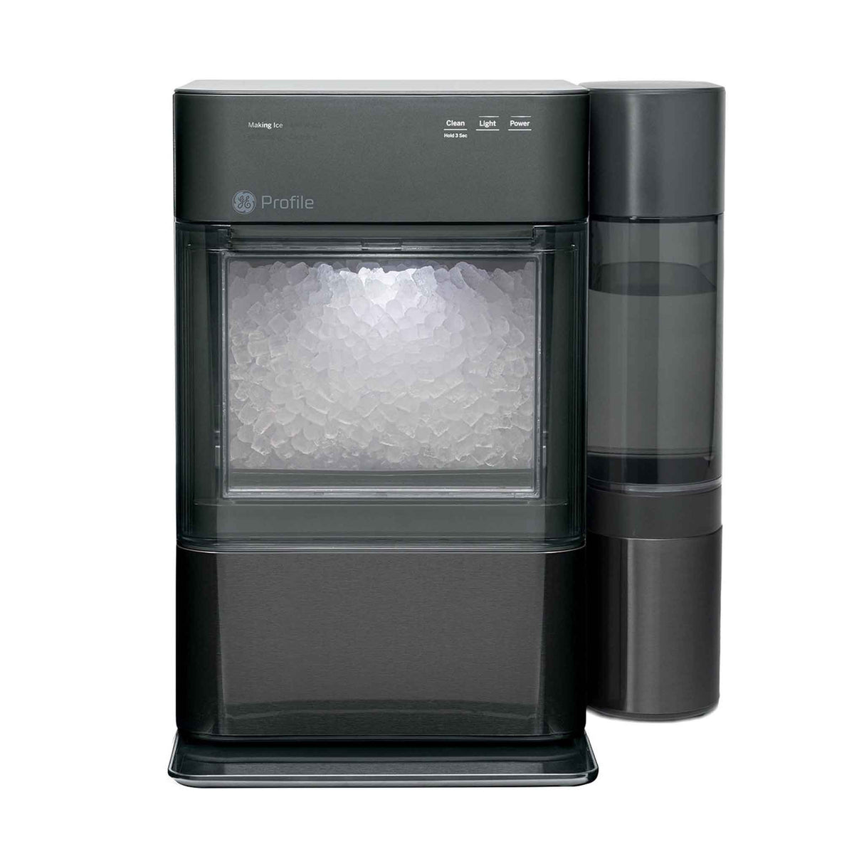 General Electric Profile Opal 2.0 Nugget Ice Maker 10Kg With Side Tank - Black Stainless - Zayoom