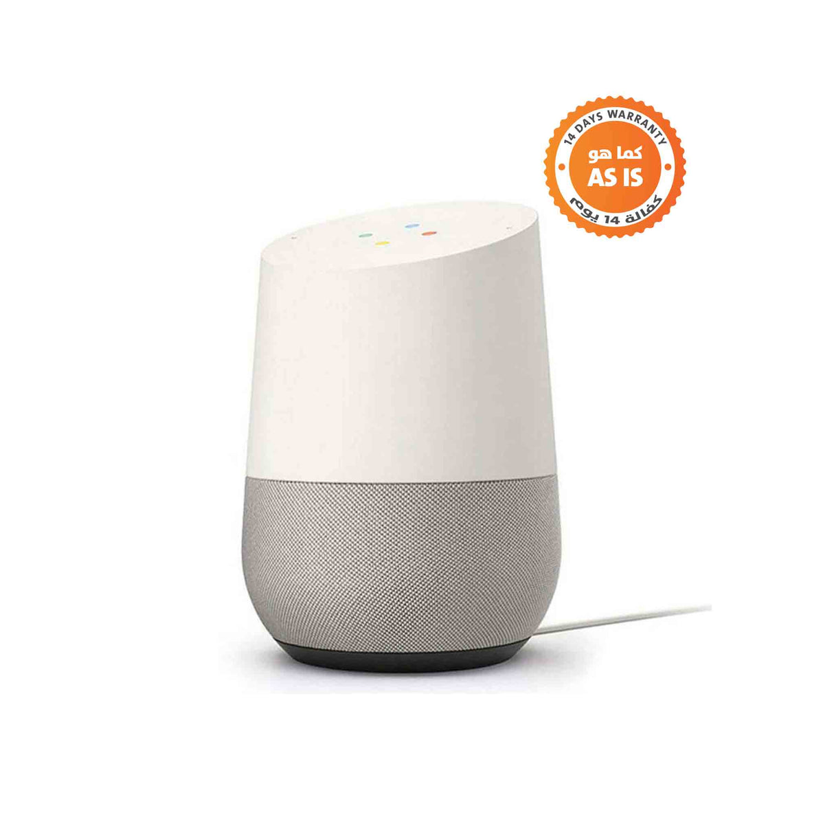 جوجل هوم مكبر صوت لاسلكي بتقنية التفعيل الصوتي كمساعد ذكي ( كما هو )